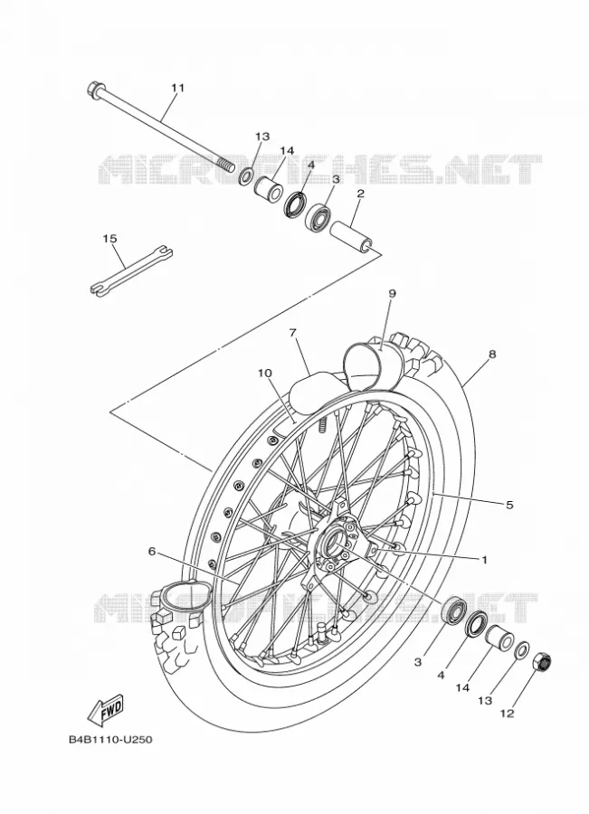 VOORWIEL Yamaha MOTO 85 2019 YZ  YZ85LW