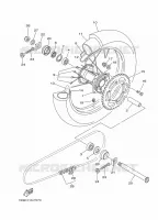 ACHTERWIEL voor Yamaha YZ 125 2019