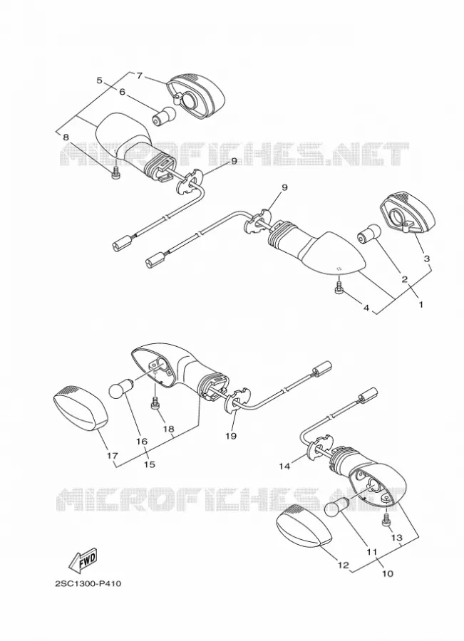 KNIPPERLICHT Yamaha MOTO 900 2019 TRACER  MTT850D
