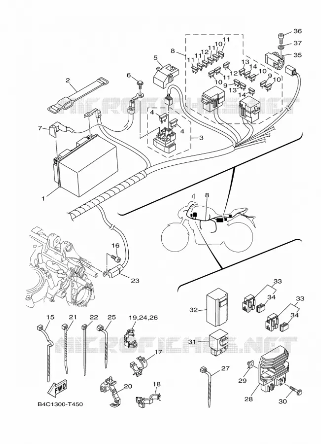 ELECTRISCH 1 Yamaha MOTO 700 2019 MT  MTN690-A