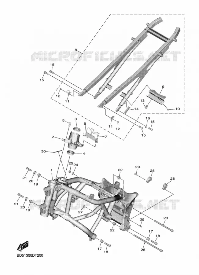 FRAME Yamaha MOTO 900 2019 NIKEN  MXT850D