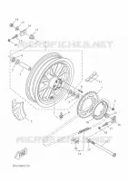 ACHTERWIEL voor Yamaha YZF-R125 2019