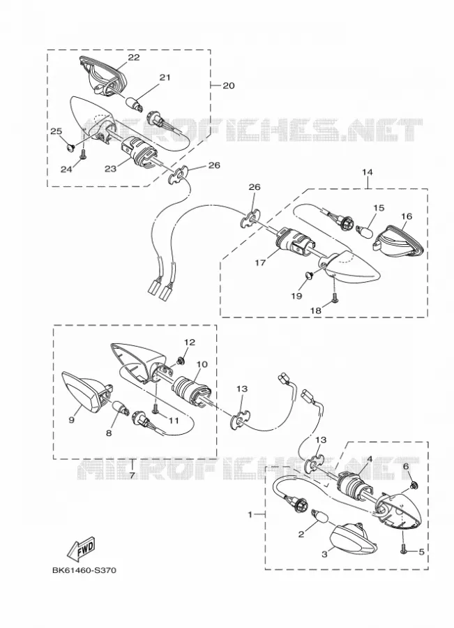 KNIPPERLICHT Yamaha MOTO 125 2019 R125  YZF125-A