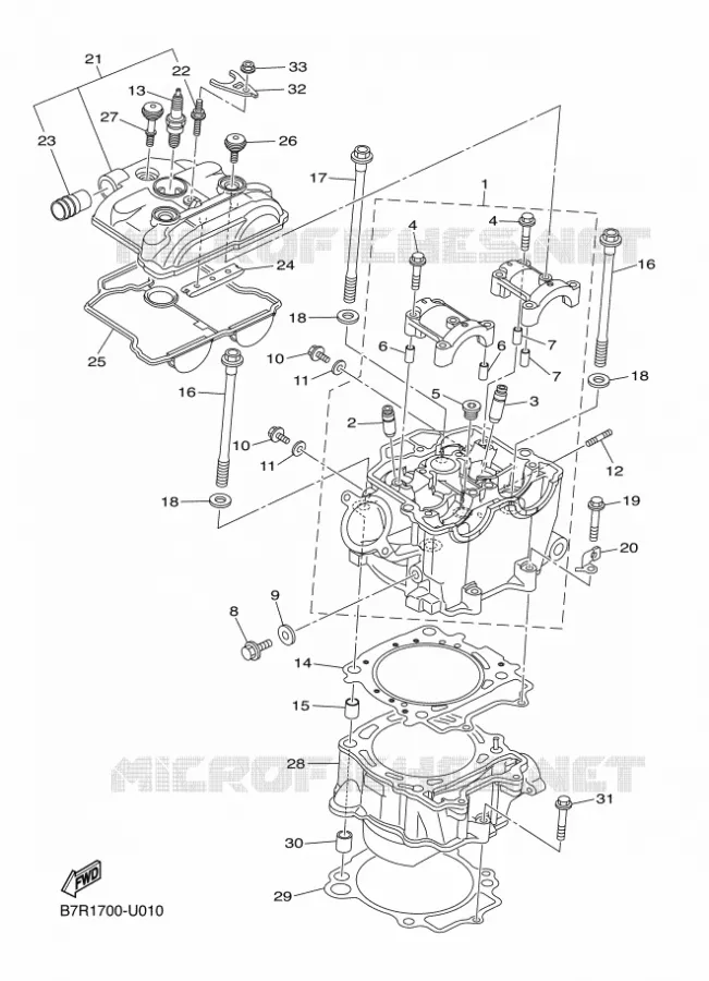 CILINDER Yamaha MOTO 450 2019 WRF  WR450F