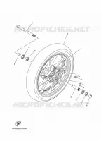 VOORWIEL voor Yamaha MT-07 ABS 35kW A2 Tech Black 2019