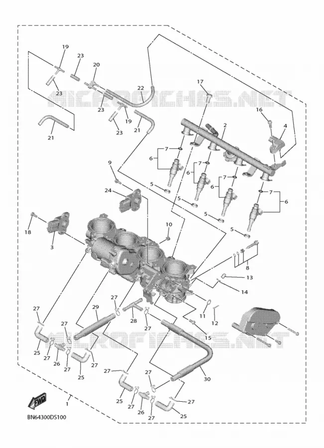 INLAAT 2 Yamaha MOTO 600 2019 R6  YZF600