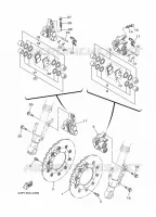 REMKLAUW VOOR voor Yamaha SUPER TENERE 1200 ZE Ceramic Ice 2019