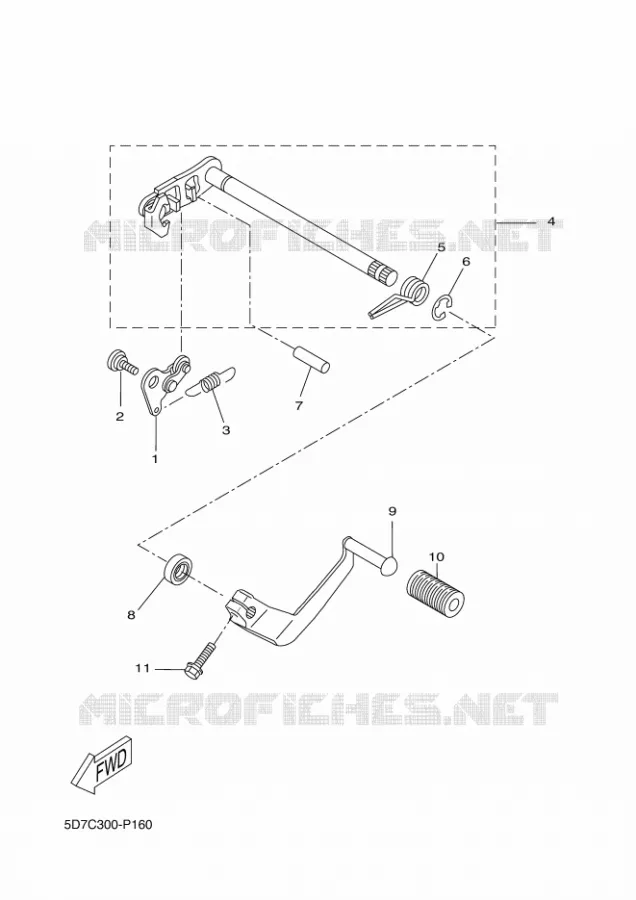 SCHAKEL STANG / PEDAAL Yamaha MOTO 125 2019 MT  MT125-A