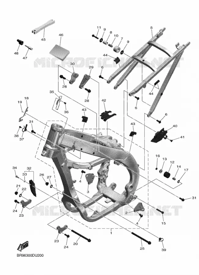 FRAME Yamaha MOTO 450 2019 YZF  YZ450F