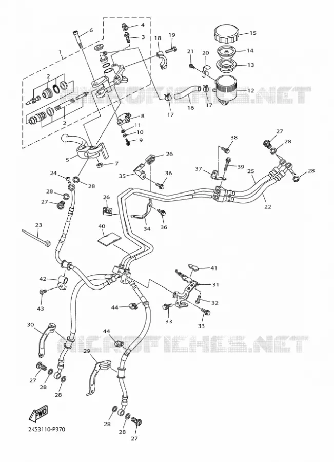REMPOMP VOOR Yamaha MOTO 1000 2019 R1  YZF-R1