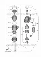 STARTMOTOR voor Yamaha F425A shaft 15