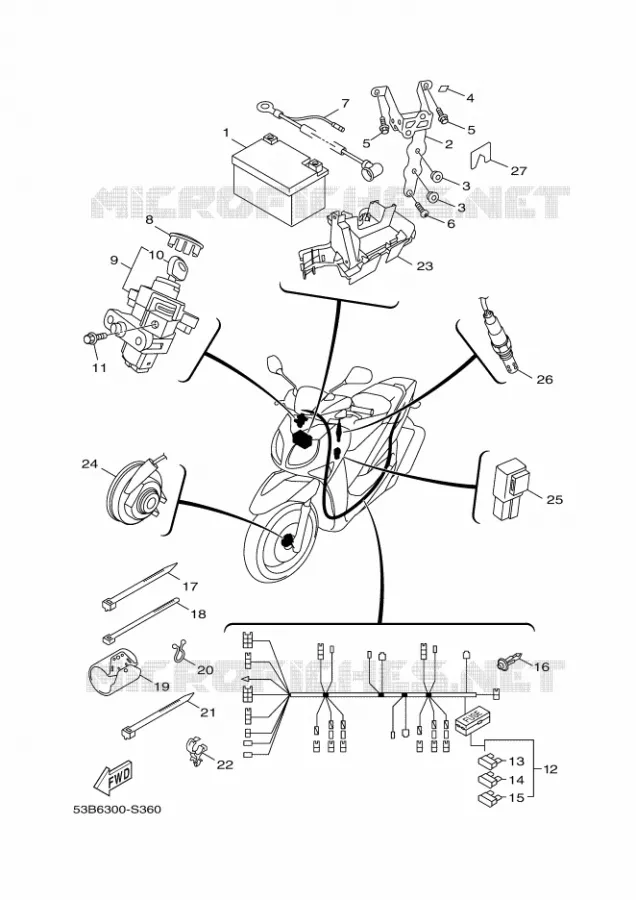 ELECTRISCH 2 Yamaha SCOOTER 125 2019 XENTER  HW125