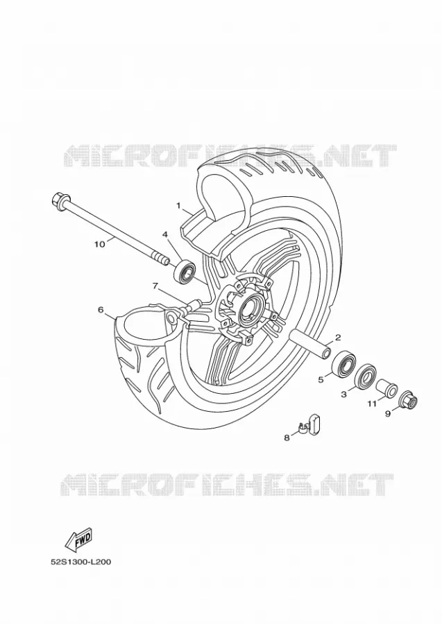 VOORWIEL Yamaha SCOOTER 125 2019 XENTER  HW125