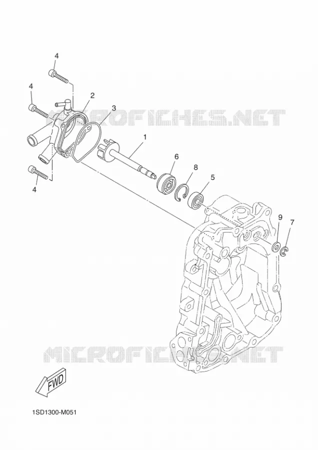 WATERPOMP / SLANGEN Yamaha SCOOTER 400 2019 XMAX  YP400RA