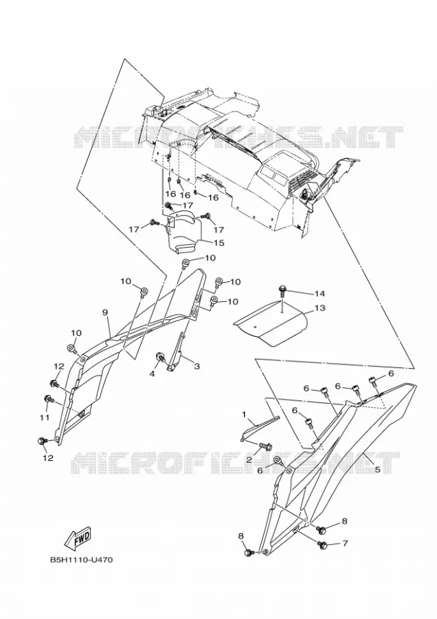 BAGAGE REK 3 Yamaha SIDE BY SIDE 1000 2019 YXZ  YXZ1000ETS/YXZ10YESKL