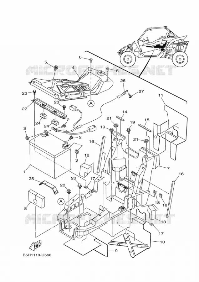 ELECTRISCH 2 Yamaha SIDE BY SIDE 1000 2019 YXZ  YXZ1000ETS/YXZ10YESKL