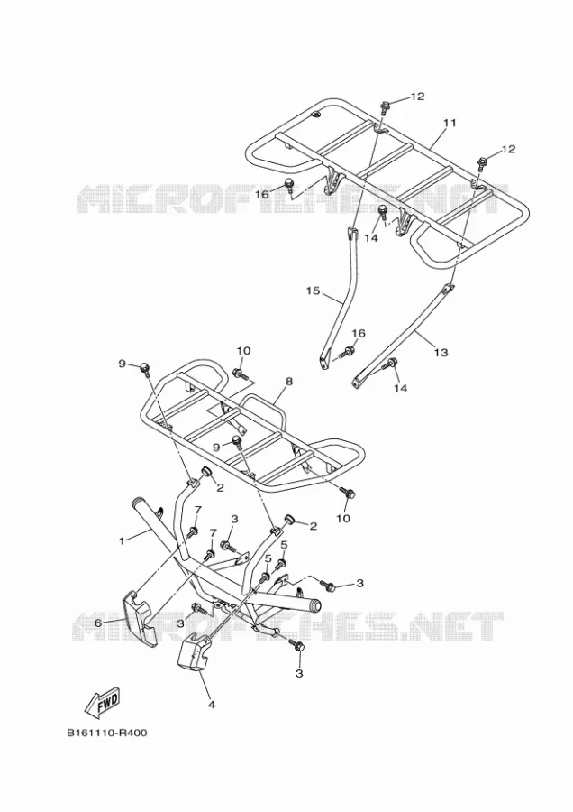 BUMPER Yamaha QUAD 700 2019 KODIAK  YFM700FWBD/YFM70KPXK