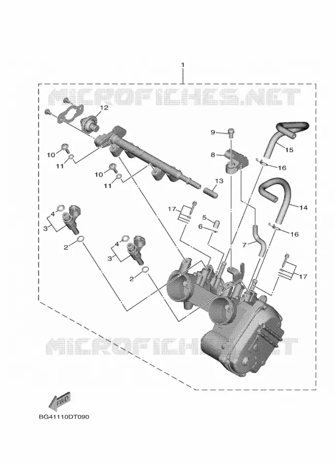 GASKLEP HUIS Yamaha SIDE BY SIDE 850 2019 WOLVERINE  YXF850ES/YXF85WPSK