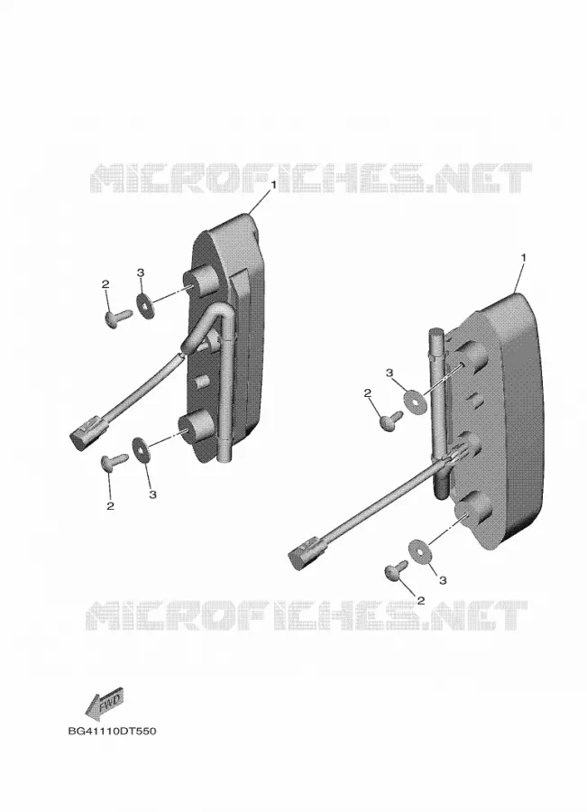 ACHTERLICHT Yamaha SIDE BY SIDE 850 2019 WOLVERINE  YXF850ES/YXF85WPSK