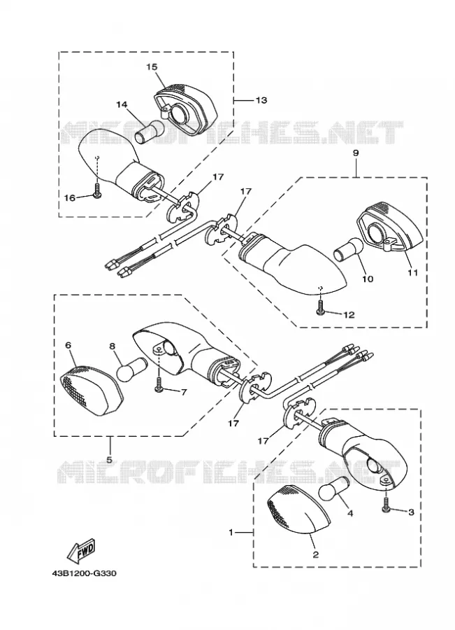 KNIPPERLICHT Yamaha MOTO 125 2020 XTZ  XTZ125E