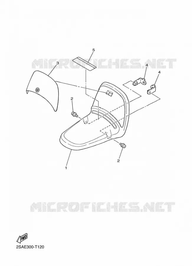 VOORSPATBORD Yamaha MOTO 50 2020 PW  PW50