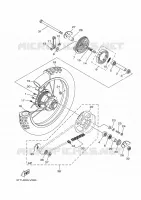 ACHTERWIEL voor Yamaha DT 125 2020