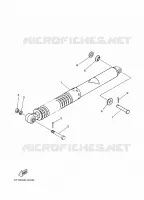 ACHTER SCHOKBREKER voor Yamaha DT 125 2020