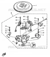 ALTERNATIEVE ONDERDELEN 8 voor Yamaha 40H 2 Stroke 1993