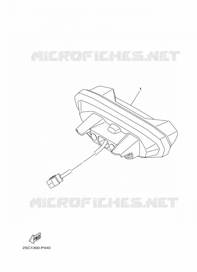 ACHTERLICHT Yamaha MOTO 900 2020 TRACER  MTT850D