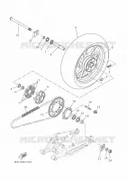 ACHTERWIEL voor Yamaha TRACER 700 2020