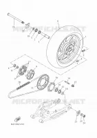 ACHTERWIEL voor Yamaha TRACER 700 2020