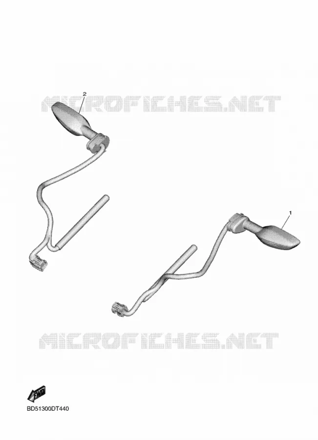 KNIPPERLICHT Yamaha MOTO 900 2020 NIKEN  MXT850D