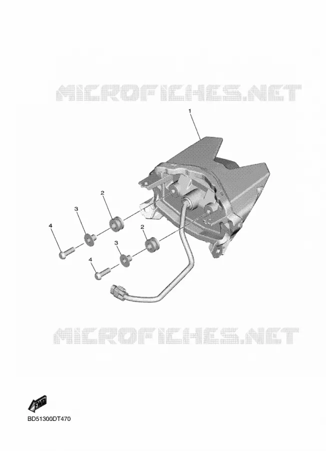ACHTERLICHT Yamaha MOTO 900 2020 NIKEN  MXT850D