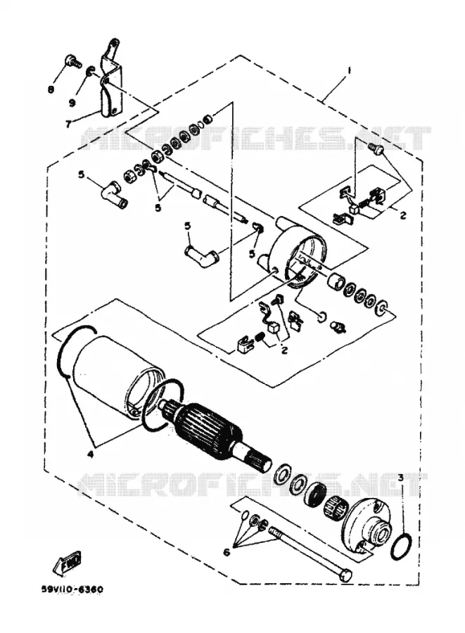 STARTMOTOR Yamaha QUAD 225 1986 YFM  YFM225N