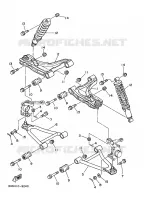 OPHANGING / WIEL VOOR voor Yamaha KODIAK 400 4WD 1996