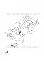 STICKER / LABEL 3 voor Yamaha KODIAK 400 4WD 1996