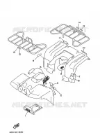 STICKER / LABEL 4 voor Yamaha KODIAK 400 4WD 1996