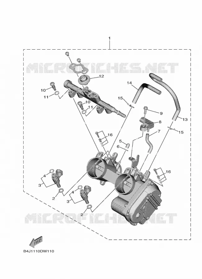 GASKLEP HUIS 1 Yamaha SIDE BY SIDE 1000 2021 WOLVERINE  YXF1000EW/YX10FPAM