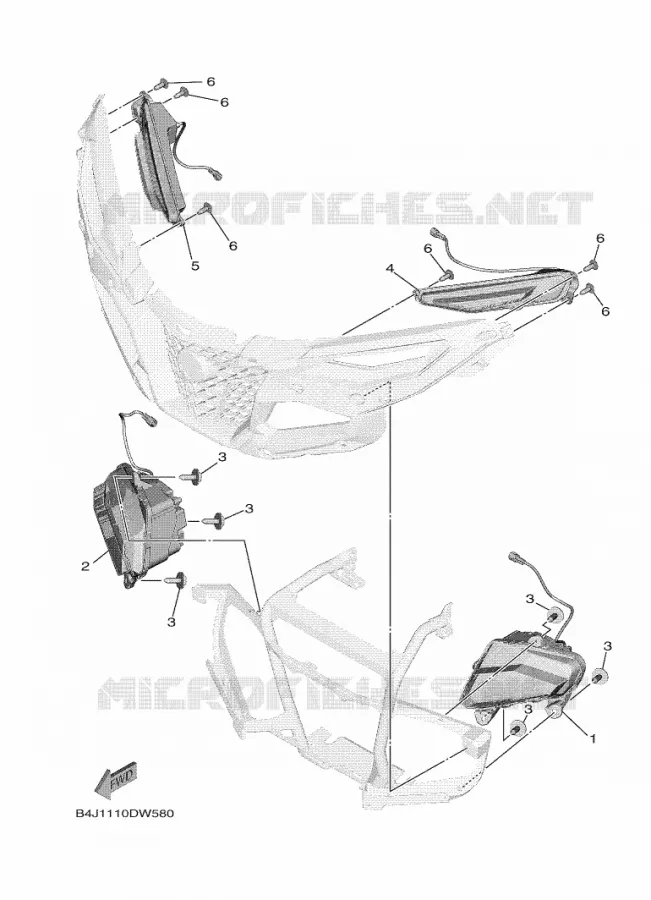 KOPLAMP Yamaha SIDE BY SIDE 1000 2021 WOLVERINE  YXF1000EW/YX10FPAM