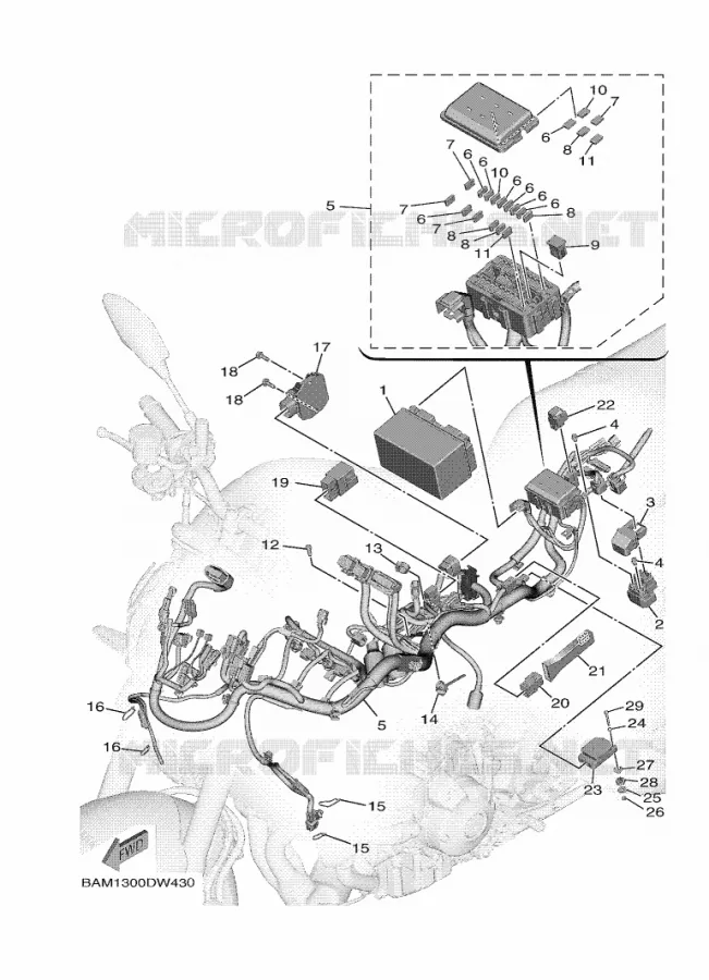 ELECTRISCH 1 Yamaha MOTO 900 2021 MT  MTN890D