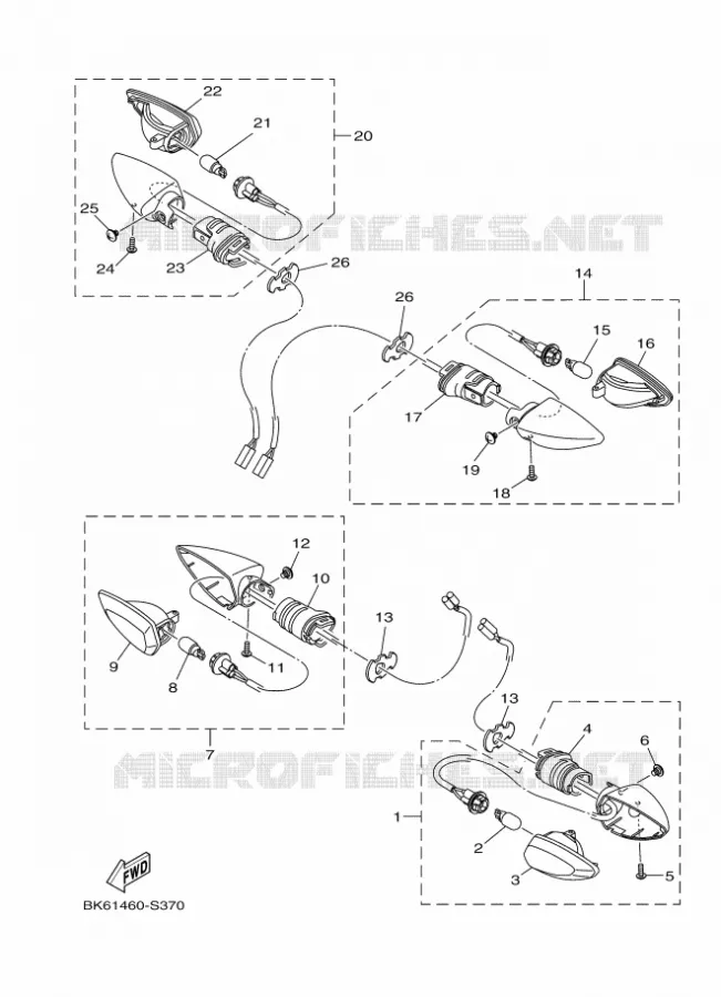 KNIPPERLICHT Yamaha MOTO 125 2020 R125  YZF125-A