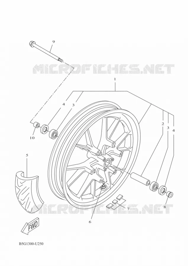 VOORWIEL Yamaha MOTO 125 2020 R125  YZF125-A