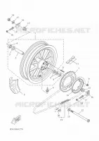ACHTERWIEL voor Yamaha MT-125 2020