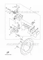 REMKLAUW ACHTER voor Yamaha YZF 250 2020