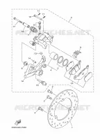 REMKLAUW ACHTER voor Yamaha MT-03 2020