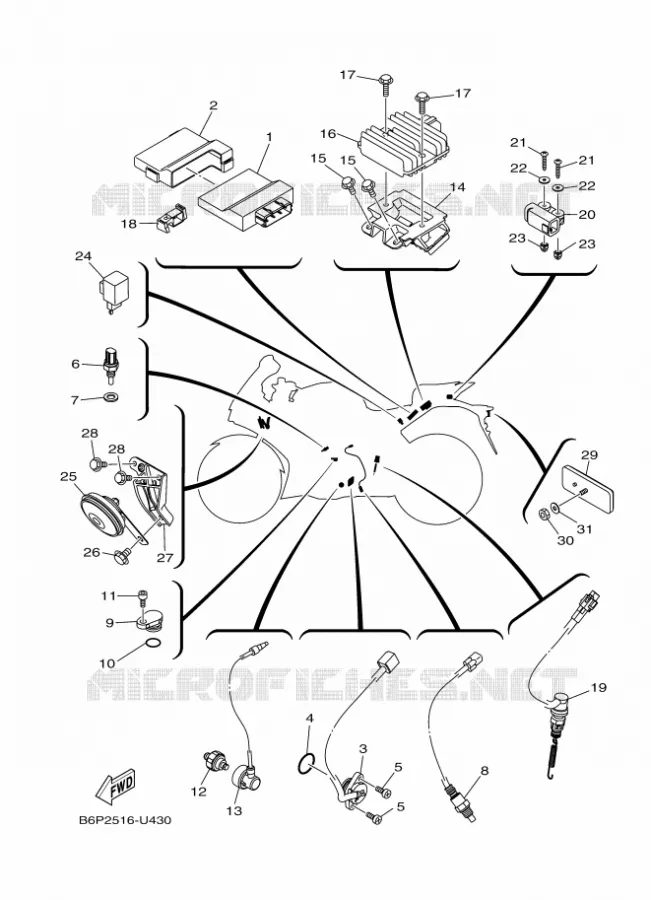 ELECTRISCH 2 Yamaha MOTO 300 2020 R3  YZF320-A