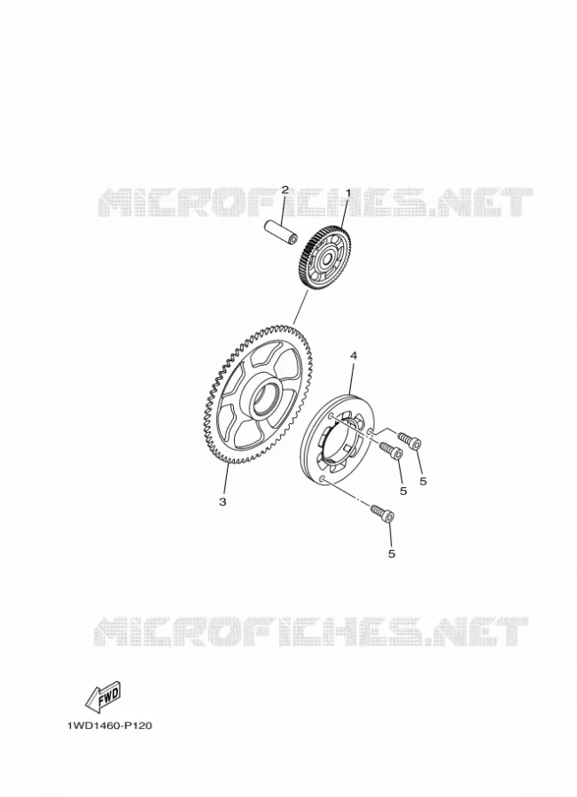 STARTMOTOR KOPPELINGS Yamaha MOTO 300 2020 R3  YZF320-A