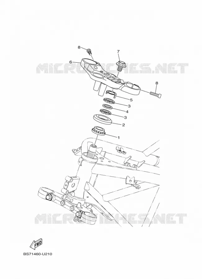 STUUR Yamaha MOTO 300 2020 R3  YZF320-A
