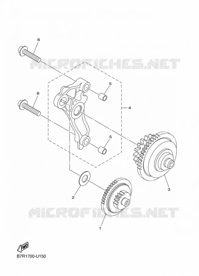 STARTMOTOR KOPPELINGS Yamaha MOTO 450 2020 WRF  WR450F