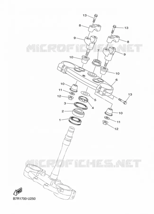 STUUR Yamaha MOTO 450 2020 WRF  WR450F